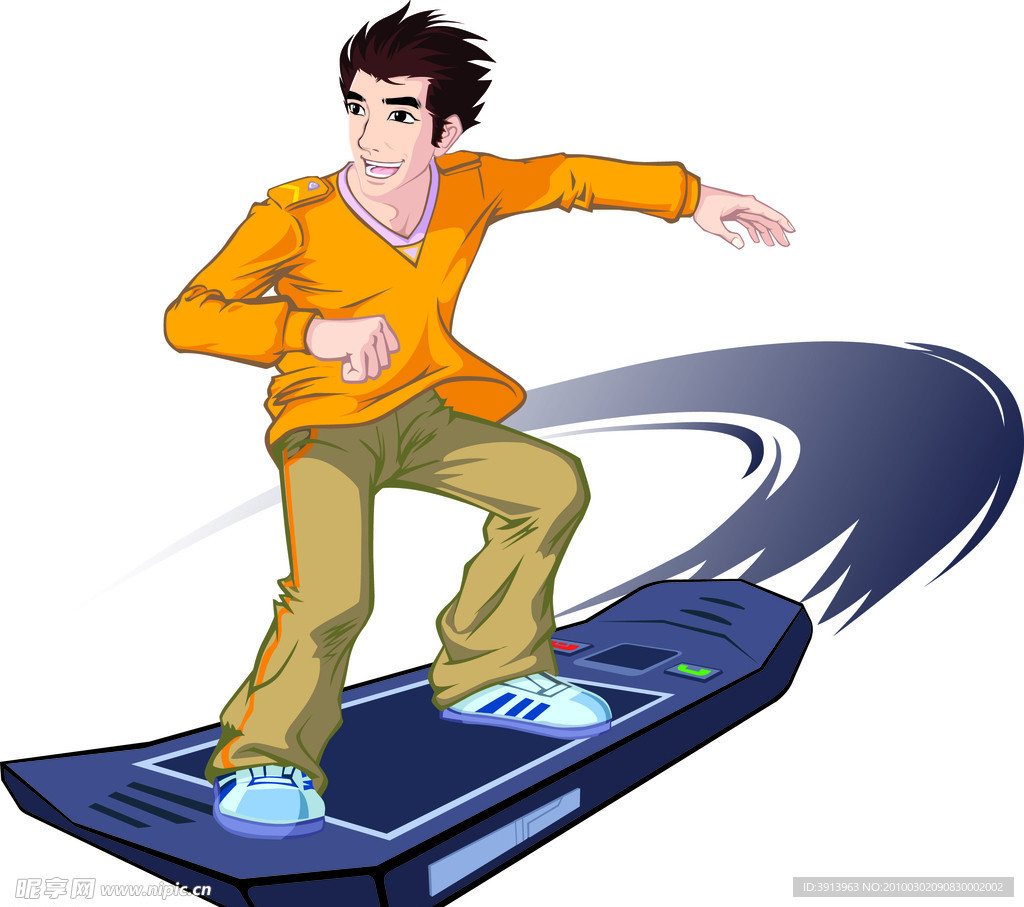 手机 滑板 学生
