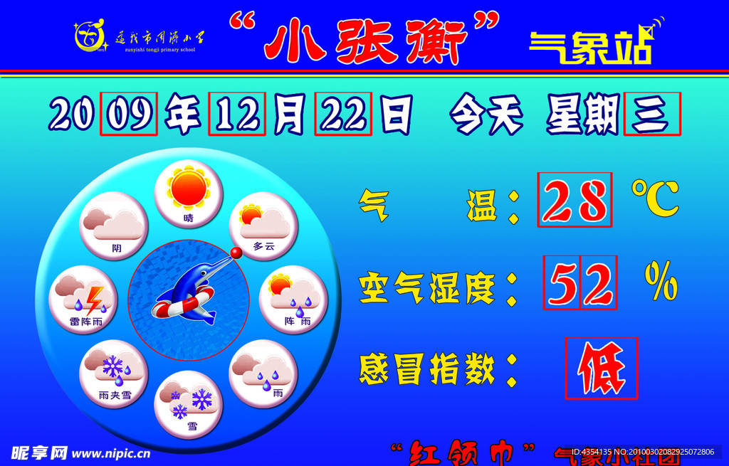 气象站公示牌