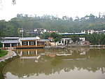 旅游摄影 水 房子 树子 天空