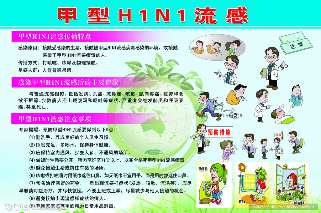 甲型H1N1流感模板