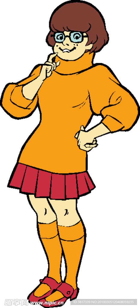 卡通动漫人物 史酷比 狗 VELMA