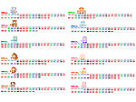 2011年卡通日期条模板