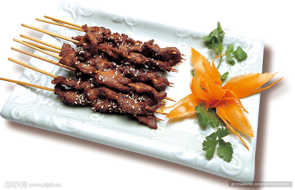 烧烤羊肉串 烧烤牛肉串