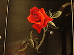 刺绣玫瑰