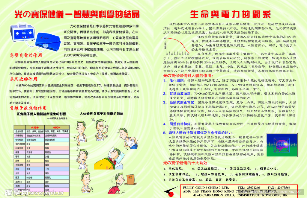 光之宝宣传单