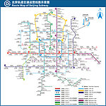 北京市地铁线路示意图