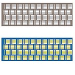 矢量建筑楼体立面渐变方格图案