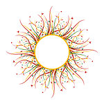 太阳放射状花纹
