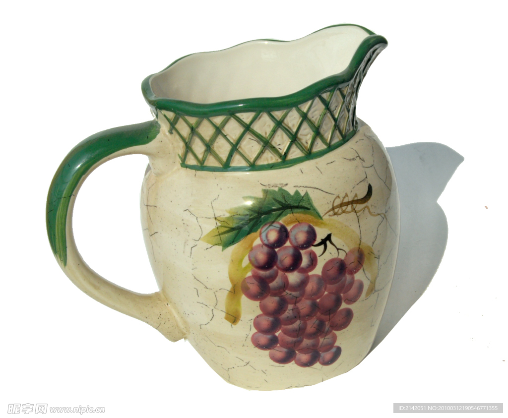 手绘葡萄水罐花瓶