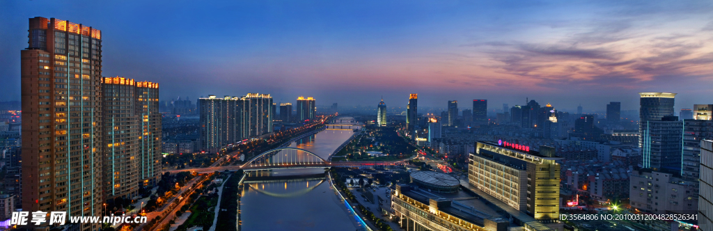 宁波三江口城市夜景