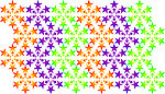 五星花纹图案