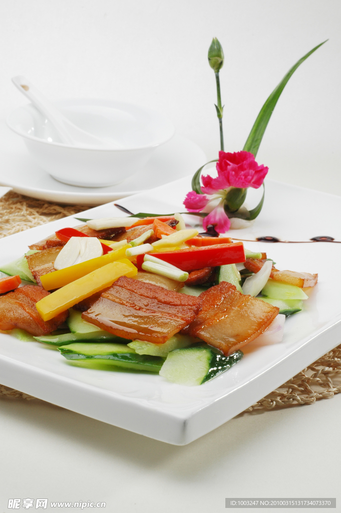 黄瓜炒咸肉