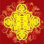 剪纸红双喜