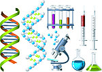 生物化学主题图标矢量素材