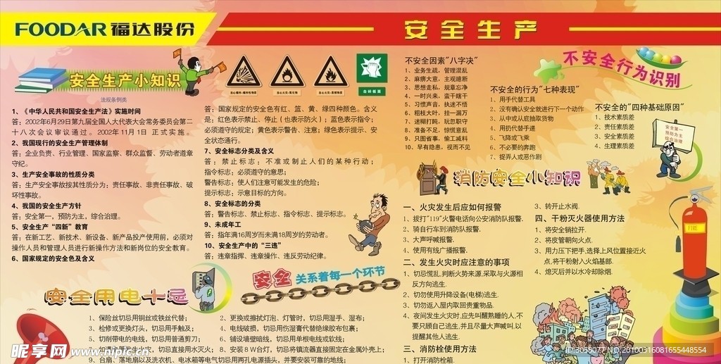 企业安全生产栏看板