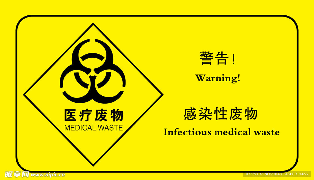 医疗废物安全标示