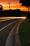 夕阳下的公路