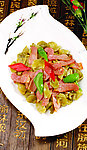 脆莴笋炒风吹肉