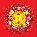 婚庆 喜字 剪纸 红双喜