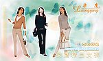 梁鹰时尚女装横式招贴