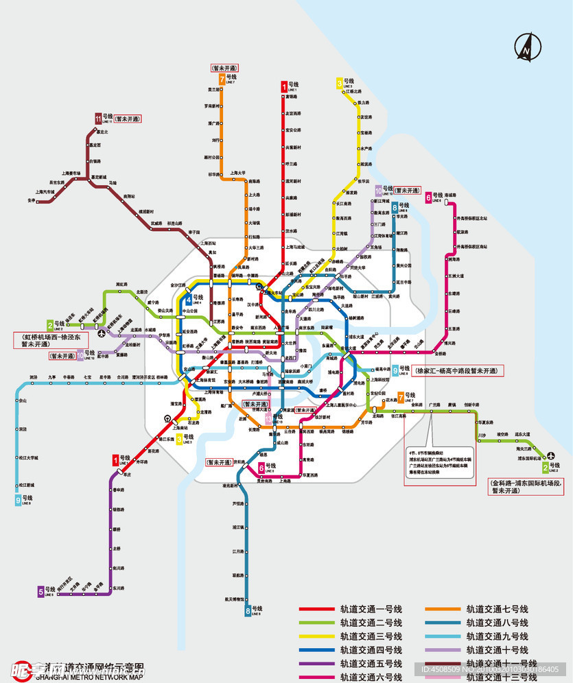 2010上海城市轨道交通线路(最新版)