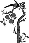折光树与鸟