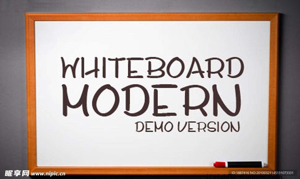 Whiteboard Modern Demo字体
