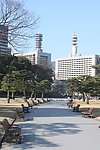 日本皇宫前公园一角