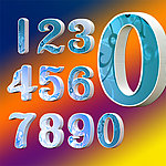 立体数字0123456789