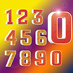 立体数字0123456789