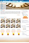 网页设计模板 酒店模板 蓝色海景酒店网页设计模板