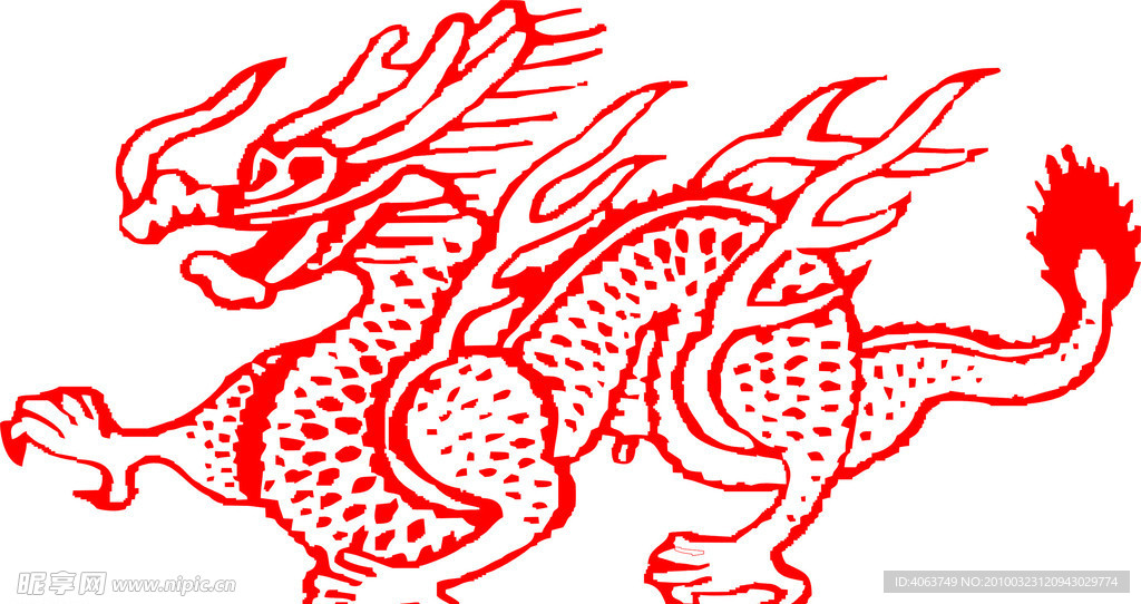 龙矢量底纹
