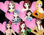 漂亮粉心女孩