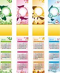 春夏秋冬书签