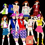 时尚甜美女孩