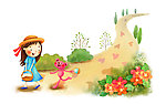 梦幻 童年 手绘图