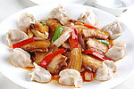 花猪肉烩蒸饺