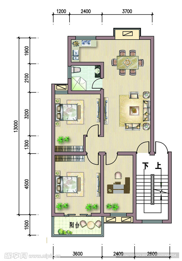 房屋平面户型展示图