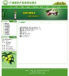 绿色商品类网页 联系我们页面