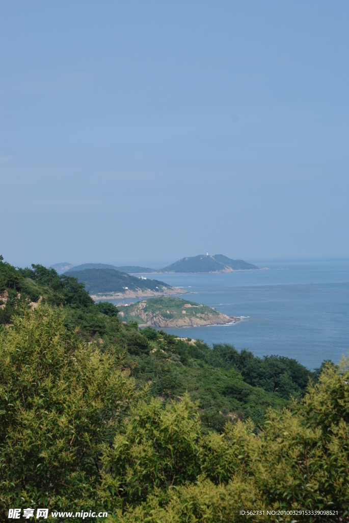 蓝天 大海 小岛 岛屿 高山