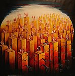 姿态人物油画