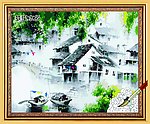 梦里水乡油画