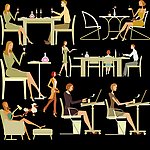 时尚人物聚会