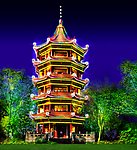 宝塔亮化效果图