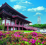 山水风景 风景名胜 建筑景观 自然风景 旅游印记 东京ZOZO寺庙 爱宕山