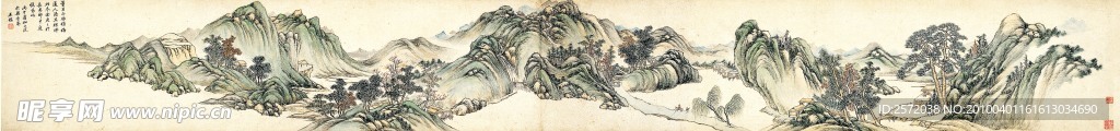 仿古山水