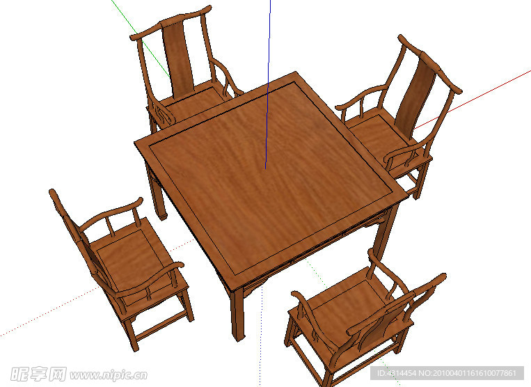 精致中式家具餐桌椅组合