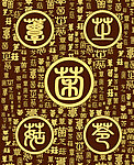紫金色菌图