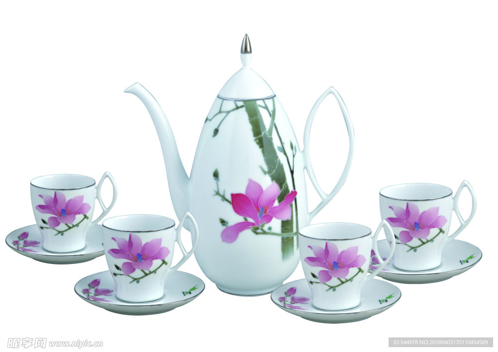 玉兰茶具红色