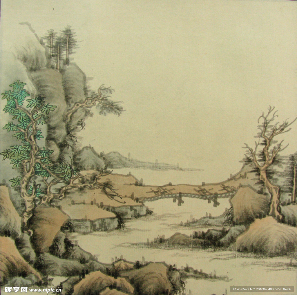 文波 山水册页之一